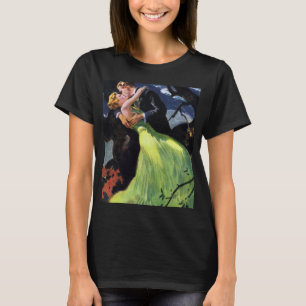 Camiseta Amor e Romance Vintage, Beijo Romântico