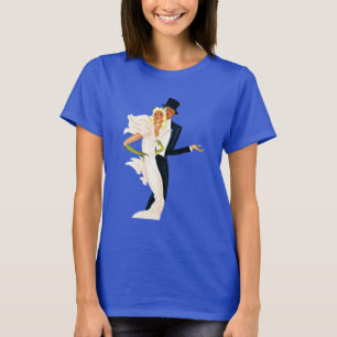 Camiseta Amor e Romance Vintage, Casal de Noivos Moderno