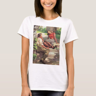Camiseta Amor e Romance Vintage, Namorados de Escola