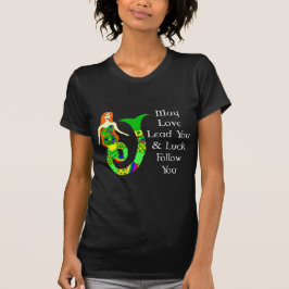 Camiseta Amor e Sorte Sereia Irlandesa