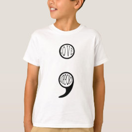 Camiseta Amor e Suporte a Semi Colon