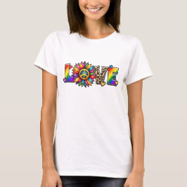 CAMISETA AMOR E SUPORTE LGBTQ PRIDE RAINBOW