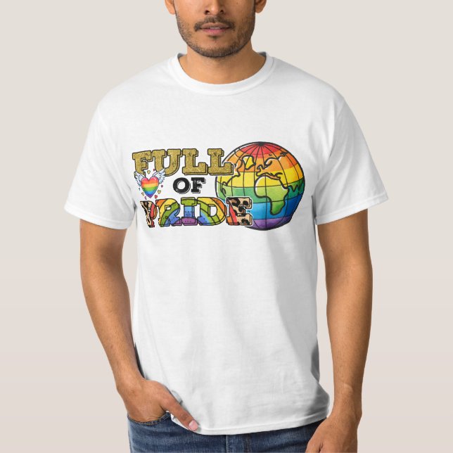 CAMISETA AMOR E SUPORTE LGBTQ PRIDE RAINBOW (Frente)