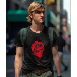 Camiseta Amor é uma merda, Design moderno anti-Valentim