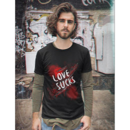 Camiseta Amor é uma merda, estilo anti-Valentim