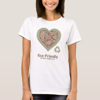 Camiseta Amor ecológico e cardíaco