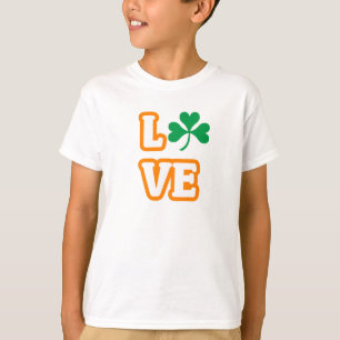 Camiseta "AMOR" (EDIÇÃO DE SAINT PATRICK) Crianças