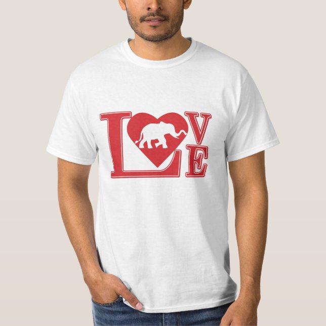Camiseta amor elefante (Frente)