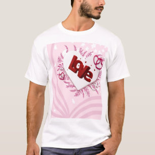 Camiseta Amor em 3D