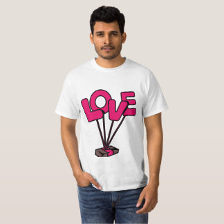 Camiseta "Amor em Cada Stitch". Adoro t-shirt do adesivo.