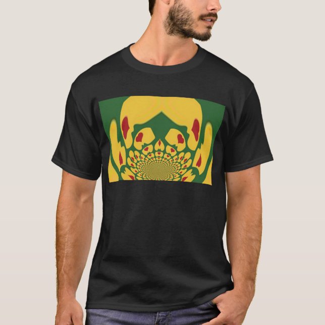 Camiseta Amor em Cores Rasta: Reggae Hearts (Frente)