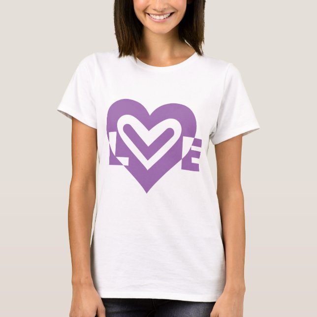 Camiseta Amor em Roxo (Frente)