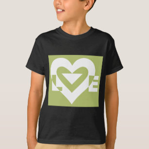 Camiseta Amor em Sage Green