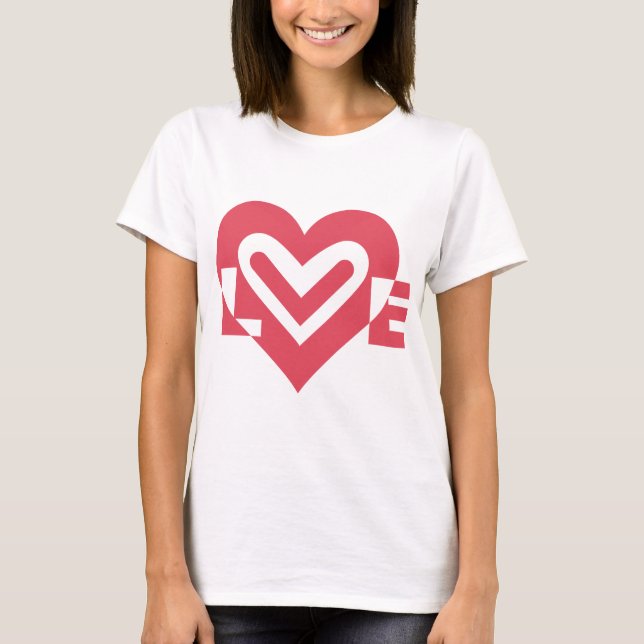 Camiseta Amor em Tcherry Pink (Frente)