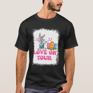 Camiseta Amor Em Turnê Com Rabbit Cute Retro Sweet