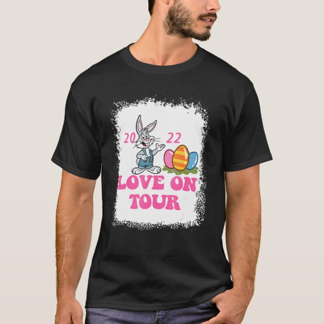 Camiseta Amor Em Turnê Com Rabbit Cute Retro Sweet (Frente)