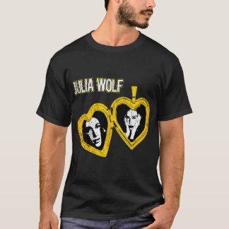Camiseta Amor emoldurado e música de cantora em silhueta