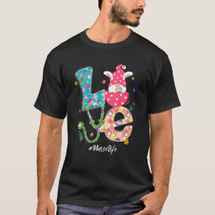 Camiseta Amor Enfermeira Gnomo Bonita