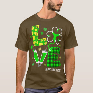 Camiseta Amor Enfermeira PCU Enfermeira Vida Engraçada Dia