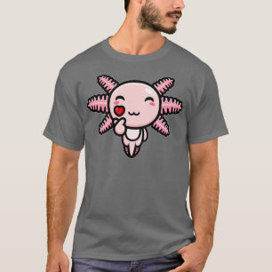 Camiseta amor engraçado do axolotl