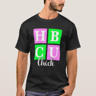 Camiseta Amor entre blocos verdes e rosa do Pintinho HBCU