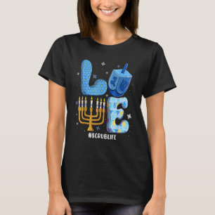 Camiseta Amor Esfrega Vida Chanukah Judaico Hanukkah Pijama