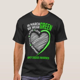 Camiseta Amor Esperança Marcha de Fé Vestimos Doença Renal 
