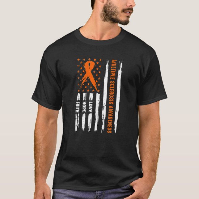 Camiseta Amor Esperança Sinalizador Americano Múltipla Escl (Frente)