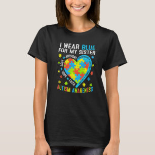 Camiseta Amor Esperança Veste Azul Engraçado Para Minha Irm