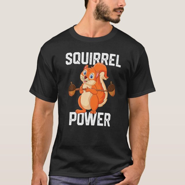 Camiseta Amor Esquilo Poder Melhor Amigo Animal da Floresta (Frente)