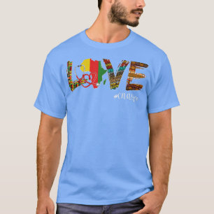 Camiseta Amor Estetoscópio CNA Vida Negra História Mês Depo