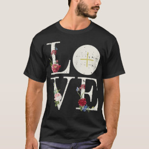 Camiseta Amor Eucarista Primeira Santa Comunhão Cath Cristã