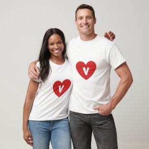 Camiseta Amor Familiar - A Letra V