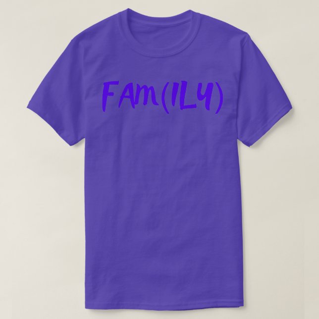 Camiseta Amor familiar familiar (Frente do Design)