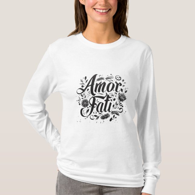 CAMISETA AMOR FATI STOIC LEMBDER (Frente)
