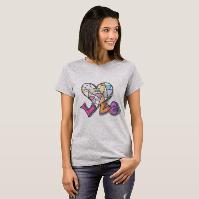 Camiseta Amor feito pelo coração (Frente Completa)