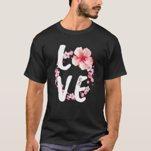 Camiseta Amor Flor de Cerejeira   Festival Japonês Sakura F
