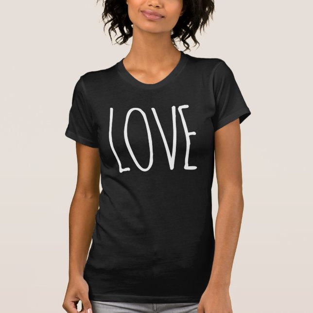 Camiseta Amor, fonte+cor DIY (Frente)
