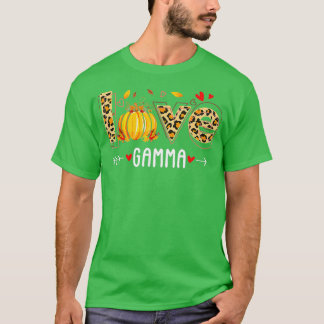 Camiseta Amor Gama Leopard Imprime Pumpkin Halloween Gr