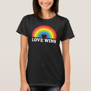 Camiseta Amor ganha LGBTQ Orgulho gay Rainbow Lésbica Ally