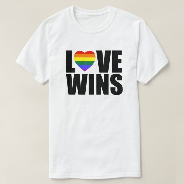 CAMISETA AMOR GANHA! #LOVEWINS CELEBRA A IGUALDADE DO CASAM (Frente do Design)