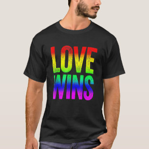 Camiseta Amor ganha Rainbow Lésbica Orgulho gay Rainbow LGB