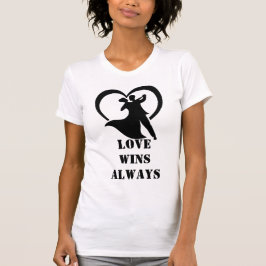 Camiseta Amor ganha sempre Ajustado fino - Freefit
