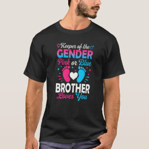 Camiseta Amor Gênero Revela Chá Rosa Ou Azul Irmão Lov