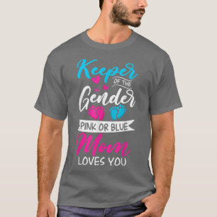 Camiseta Amor Gênero Revela Chá Rosa Ou Azul Mamãe Ama Y