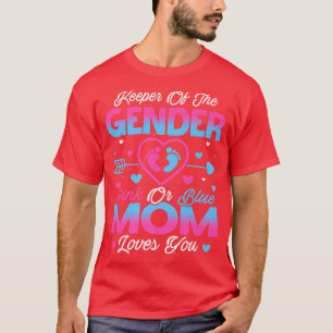 Camiseta Amor Gênero Revela Chá Rosa Ou Azul Mamãe Ama Y