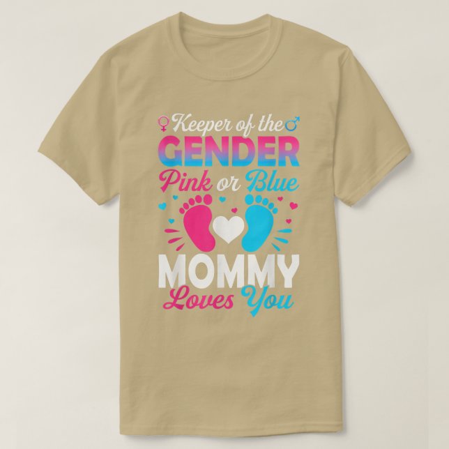 Camiseta Amor Gênero Revela Chá Rosa Ou Azul Mamães Amores (Frente do Design)