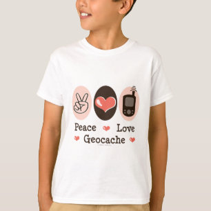 Camiseta Amor Geocache da paz