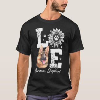 Camiseta Amor German shepherd Cachorro Cachorro Cachorro Ca