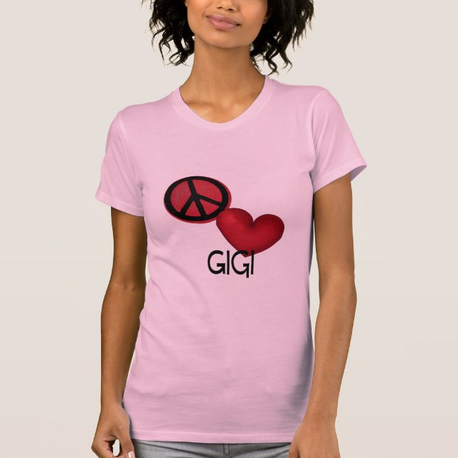 Camiseta Amor Gigi da paz (Frente)